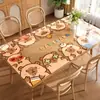 Tapete de Mesa Kapibala de Vidro Macio Transparente, Não Lavável, Impermeável, à Prova de Óleo, Resistente ao Calor, Tapete de Proteção de Mesa Resistente a Altas Temperaturas