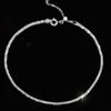 Tobillera Gyssophila coliflor femenina estilo Ins simple plata de ley s925 nuevos adornos brillantes para el pie cadena simple joyería al por mayor