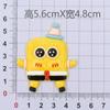 Serie Bob Esponja, accesorios de bricolaje de goma suave, funda para teléfono móvil, parche para agujero en zapatos, taza de enjuague bucal, pegatinas 3D estéreo