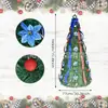 Decoração de Árvore de Natal com Fita de 1,8m Transfronteiriça Árvore de Natal Artificial Luminosa de Pinheiro Decoração de Feriado Árvore Pode Ser Decorada por DIY Árvore de Natal