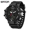 Reloj Deportivo Multifuncional Personalizado de la Fábrica de Relojes Sanda Procesamiento OEM Resistente al Agua Reloj Digital Personalizado Autorizado