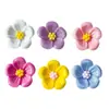Venta Caliente Serie de Flores de Cinco Pétalos de Colores Accesorios de Resina Pegamento de Crema para Manualidades Funda para Teléfono Móvil Pasador Pegatina para Refrigerador Bolsa de Material