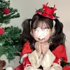 Chapeuzinho Vermelho de Natal Design de Indústria Pesada Chapéu Pequeno de Topo de Natal Grampo de Cabelo Meninas Fofo Adornos de Headwear Tridimensionais