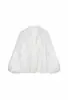 Z Roupas Femininas Europeias e Americanas Comércio Exterior Transfronteiriço Atacado 2026 Nova Camisa Decorativa em Camadas Estilo Francês Doce e Fashion com Manga Longa e Decote V