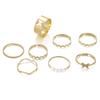 Anillo Set Pequeño Muchos Estilos Retro Europeo y Americano Alto Sentido Moda Transfronteriza Mariposa Personalidad Versátil Joyería para Hombres y Mujeres