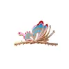Lugar de Celebridad de Internet 9 Colores Mariposa Pintada Elegante Pasador Antiguo Parte Trasera de la Cabeza Cabello Tocados Pinza de Tiburón Pinza de Agarre Tocados Femeninos