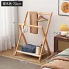 Perchero de pie para piso de dormitorio, perchero de pie pequeño para apartamento, tendedero, estante de almacenamiento de ropa, barra para colgar ropa