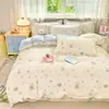 Funda Nórdica de Algodón 100% Grado Madre e Hijo Clase A Nantong Textiles para el Hogar Dibujos Animados Dormitorio Estudiantil Individual para el Hogar Funda Nórdica