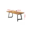 Conjunto de mesa e cadeiras de madeira maciça estilo industrial para bares, restaurantes de música, churrascarias e bistrôs, com assentos de cabine e sofás personalizados