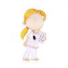 Broche Serie Médica Ramillete Combinable para Mujer Broche de Aceite Goteante ECG Broche Pin Venta al por Mayor