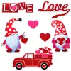 Venta Caliente Transfronteriza Día de San Valentín Pegatina Magnética Reflectante Decoración de Imán para Coche Refrigerador Puerta de Garaje PVC Panal Imán Fuerte Refrigerador