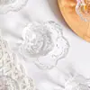 Plato Pequeño de Vidrio Estilo Japonés con Patrón Martillado Flor de Cerezo, Plato Pequeño para Salsa, Plato para Vinagre, Plato para Salsa para Hot Pot, Plato Hondo Grande