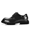 Zapatos de Cuero Superior para Hombre Cuero Genuino Vestido de Negocios Boda Zapatos de Novio Aumentando la Altura Zapatos para Hombre Hechos a Mano Zapatos Derby de Suela Gruesa