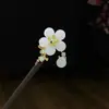 Horquilla Antigua de Imitación de Sándalo de Alta Calidad Broche Elegante para el Cabello Borla de Madera Accesorios para el Cabello Paso a Paso Hanfu Cheongsam