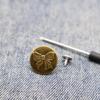 Tornillo de Fijación Chaqueta de Mezclilla Manos Libres Botón Metálico Removible Ajustable Cintura Ceñida Artefacto Botones de Jeans