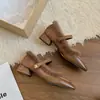 Zapatos Mary Jane de Felpa con Tacón Grueso Estilo Francés Chuyuji para Mujer 2026 Nuevos Zapatos Peludos de Otoño Invierno para la Noche