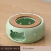 Bule de flor de vidro aquecido estilo japonês Lou base vazia Restaurante Aquecimento por vela chá perfumado isolamento chá cerâmica fogareiro de chá quente