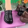 Nuevos Mocasines Casuales de Suela Gruesa Otoño 2026 Punta Redonda sin Cordones Populares Cómodos Zapatos para Mujer para Madres