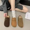 Sandalias casuales de meter, nuevo estilo 2026, fáciles de usar, de suela gruesa, zapatos para mujer de talla grande, calzado de moda para exteriores, pantuflas de suela gruesa