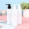Botella PET de hombro plano con bomba de presión, 200 ml, para dispensar champú, 200 ml, botella PET de pico de pato, botella para limpiador facial