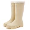 Botas de chuva altas estilo coreano all-match femininas, botas de água impermeáveis e antiderrapantes, resistentes ao desgaste, calçados de borracha, manga de trabalho de cozinha, sapatos femininos