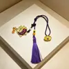 Colgantes de Brocado de la Dinastía Song Hechos Completamente a Mano, Colgantes para Coche, Llaveros, Accesorios para Teléfono y Bolsos, Amuletos de Paz, Decoraciones de Bolsas de Dinero, Venta al por Mayor