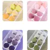 Paquete de 8 Huevos de Belleza 8 Huevos Esponja para Maquillaje con Caja de Almacenamiento Esponjas para Base de Maquillaje Herramientas de Maquillaje de Belleza Gradiente Comercio Exterior