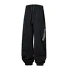 Calça casual nova de outono para homens, calça esportiva jogger de malha com corte solto, calça de moletom estilosa e versátil para homens