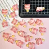 Brochetas de Gato con Frutas Mini DIY Funda para Teléfono Móvil con Crema Accesorios de Joyería de Resina Diadema Pasador Hecho a Mano Transfronterizo