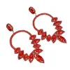 Pendientes de Pedrería Más Vendidos para Mujer Moda Europea y Americana Exagerados de Lujo Pendientes Brillantes Coloridos Joyería