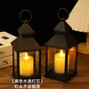 Lanterna Estilo Retrô Transfronteiriça Lâmpada Eletrônica LED Vela Candelabro Lanterna Vento Grande Lanterna Pequena Decoração de Natal Halloween Feriado