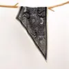 Bufanda Triangular Nueva de Algodón y Lino Fino Estilo Vintage para Mujer, Bufanda Multifuncional de Seda con Estampado Paisley, Pañuelo para la Cabeza, Chal Versátil