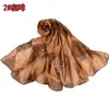 Bufanda de estilo coreano para otoño e invierno, geométrica simple, nuevo estampado, hilo de seda, moda 2023, bufanda, chal, en stock, suministro