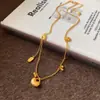 Collar con colgante de cadena de circonita iridiscente, cadena para suéter de lujo ligero de alta gama, cadena retro de nicho, joyería versátil al por mayor para mujer