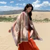 Cachecol Feminino Inverno Estiloso Moda Versátil Xale Exterior Espessado Quente Longo Cachecol de Imitação de Caxemira de Alta Qualidade