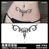 Populares Sexy Súcubo Tigre Blanco Patrón de Súcubo Pegatinas de Tatuaje Herbales para Mujeres, Impermeables y de Larga Duración, Pegatinas de Cintura de Alta Gama al por Mayor