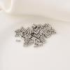Lote de 1,5 x 4 mm de tubo recto con forma de flor de oro real de 14 quilates bañado en cobre, espaciador de pulsera hecho a mano, material de tubo hueco, accesorios de joyería