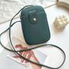 Bolsa de Celular Transversal Feminina 2025 Novo Design Dupla Camada Bolsa Mini de Alta Qualidade Verão Leve Textura Couro Genuíno