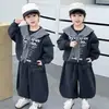 Traje Deportivo de Primavera para Niños 2026 Nuevo Fresco y Elegante Moda Coreana de Primavera-Otoño Conjunto de Dos Piezas Moderno para Niños