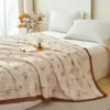 2026 Nuevo Estilo Tencel Encaje Verano Colcha Colcha de Aire Acondicionado 150X200cm Preludio Rosa