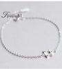Joyería de verano amor tobillera estrellas retro plateado plata femenina coreana linda fábrica al por mayor tobillera de estrellas de calabaza