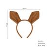 Halloween Diadema de Orejas de Canguro Suministros para Fiesta Actuación Escénica Orejas de Animal de Dibujos Animados Juguete Set de Tres Piezas