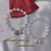 Venda Direta de Fábrica ponto turístico mais vendido pulseira de opala pulseira de cristal feminina estilo frio simples ins temperamento versátil