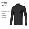 Pgm Roupa de Golfe Masculina Roupa com Proteção Solar Seda de Gelo Manga Longa Sensação de Gelo Anti-UV Fresca Respirável Alta Elasticidade Esportes