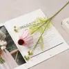 Flor de Crisantemo de Seda de Cabeza Única Estilo Bosque Flor Artificial Accesorio para Fotografía de Picnic Arreglo Floral de Mesa para Sala de Estar Decoración de Celebridad de Internet Flor Artificial