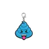 Llavero de PVC de caca de dibujos animados, llavero con forma de langosta, accesorio para mochila, pequeño regalo creativo y lindo, llavero novedoso
