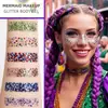 Gel Brillante Transfronterizo en Bolsa para Festivales de Carnaval, Maquillaje de Brillo Facial, Escamas de Brillo Corporal, Parches de Maquillaje