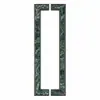 Manípulo de Porta Deslizante Moderno de Alto Padrão para Hotel, Clube, Pedra, Aço Inoxidável, Madeira Maciça, Manípulo de Puxar para Porta Dupla de Vidro de Escritório