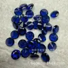 Anel Oval com Pedra Sintética Azul Nano Diamante Formato Gota d'Água 113# Nano Espinélio Gema Artificial Face Microincrustada Acessórios de Joia