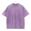 Camiseta Americana Lavada Desgastada Shorts Logo Estampado Algodón Puro Retro Camiseta de Manga Corta Oversize Camiseta Chaleco